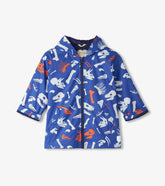 Boys Boys Dino Fossils Colour Changing Zip-Up Rain Jacket | Hatley Rainwear