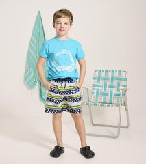 Boys Boys Fins And Stripes Swim Trunks | Hatley Swimwear