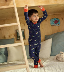Boys Boys Glow Sharks Pajama Set | Hatley Sleepwear