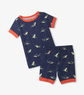Boys Boys Glow Sharks Short Pajama Set | Hatley Sleepwear