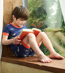 Boys Boys Glow Sharks Short Pajama Set | Hatley Sleepwear