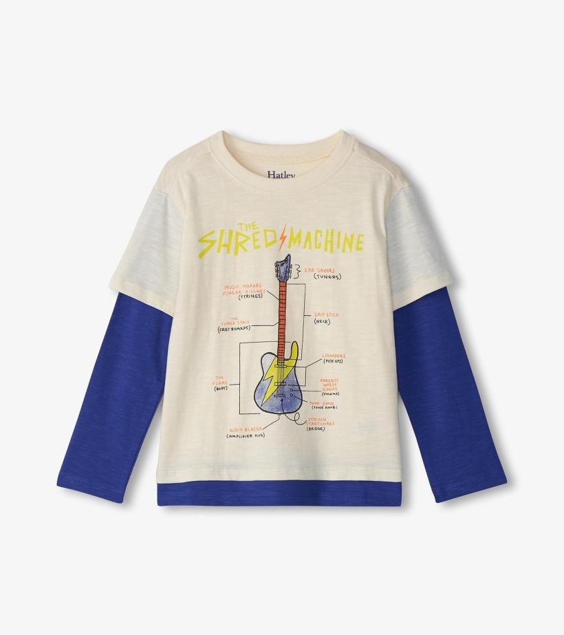 Boys Boys Guitar Fooler Long Sleeve T-Shirt | Hatley Tops