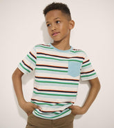 Boys Boys Hiking Stripes Pocket Tee | Hatley Tops