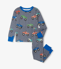 Boys Boys Monster Trucks Pajama Set | Hatley Sleepwear