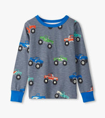 Boys Boys Monster Trucks Pajama Set | Hatley Sleepwear
