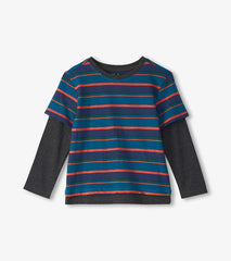 Boys Boys Moroccan Blue Fooler Long Sleeve T-Shirt | Hatley Tops