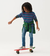 Boys Boys Moroccan Blue Fooler Long Sleeve T-Shirt | Hatley Tops