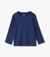 Boys Boys Patriot Blue Long Sleeve Bamboo T-Shirt | Hatley Tops