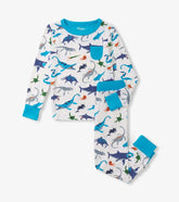 Boys Boys Prehistoric Marine Bamboo Pajama Set | Hatley Sleepwear