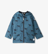 Boys Boys Preppy Dogs Zip-Up Lightweight Rain Jacket | Hatley Rainwear
