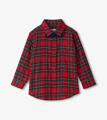 Boys Boys Red Plaid Button Down Shirt | Hatley Tops