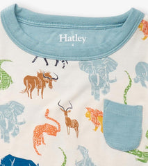 Boys Boys Scratchy Safari Bamboo Short Pajama Set | Hatley Sleepwear