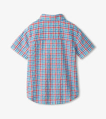 Boys Boys Scuba Check Button Down Shirt | Hatley Tops