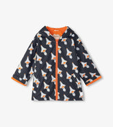 Boys Boys Space Shuttles Colour Changing Zip-Up Rain Jacket | Hatley Rainwear