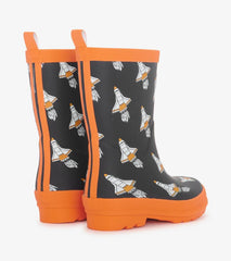 Boys Boys Space Shuttles Matte Rain Boots | Hatley Rainwear
