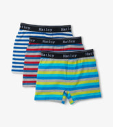Boys Boys Stripes 3 Pack Boxer Briefs | Hatley Underwear