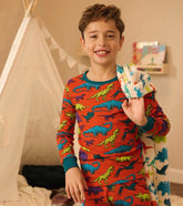 Boys Real Dinosaurs Organic Cotton Pajama Set | Hatley Sleepwear