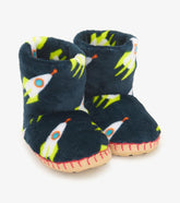 Boys Rocket Man Fleece Slippers | Hatley Footwear