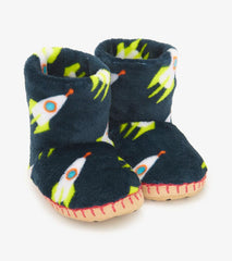 Boys Rocket Man Fleece Slippers | Hatley Footwear