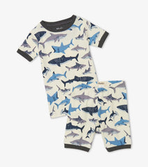 Boys Shark School Organic Cotton Short Pajama Set | Hatley Sleepwear