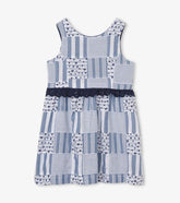 Girls Blue Madras Dress | Hatley Dresses