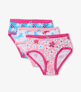 Girls Fun Prints Girls Brief Underwear 3 Pack | Hatley Underwear