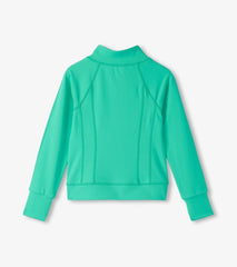 Girls Girls Aqua Green Active Jacket | Hatley Sweaters