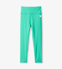 Girls Girls Aqua Green Active Leggings | Hatley Bottoms