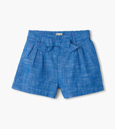 Girls Girls Belted Chambray Paper Bag Shorts | Hatley Bottoms