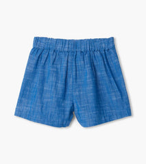 Girls Girls Belted Chambray Paper Bag Shorts | Hatley Bottoms