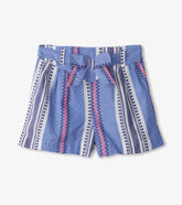 Girls Girls Boho Stripe Paper Bag Shorts | Hatley Bottoms