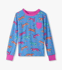 Girls Girls Celestial Tigers Bamboo Pajama Set | Hatley Sleepwear