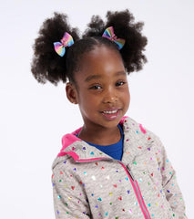 Girls Girls Confetti Hearts Zip-Up Lightweight Rain Jacket | Hatley Rainwear