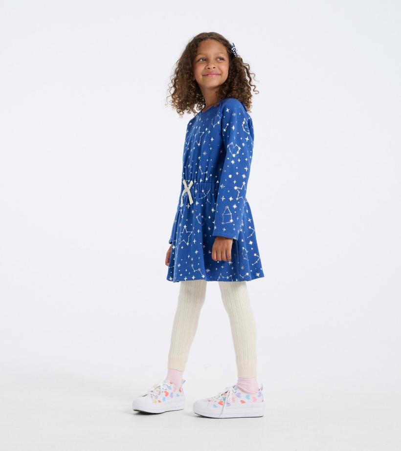 Girls Girls Constellations Waist Terry Dress | Hatley Dresses