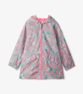 Girls Girls Ditsy Floral Zip-Up Lightweight Rain Jacket | Hatley Rainwear