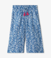 Girls Girls Floral Shibori Cropped Culottes | Hatley Bottoms