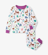 Girls Girls Forest Creatures Organic Cotton Pajama Set | Hatley Sleepwear