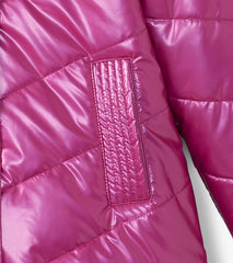 Girls Girls Fuschia Star Puffer Jacket | Hatley Outerwear
