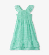 Girls Girls Gingham Seersucker Smocked Dress | Hatley Dresses