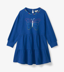 Girls Girls Groovy Butterfly Gathered Tiered Dress | Hatley Dresses
