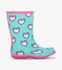 Girls Girls Hearts Packable Rain Boots | Hatley Rainwear