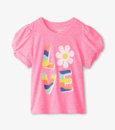 Girls Girls Love Twisted Sleeve Tee | Hatley Tops