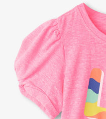 Girls Girls Love Twisted Sleeve Tee | Hatley Tops