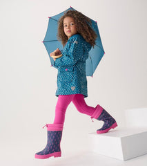 Girls Girls Mini Lightning Bolts Zip-Up Rain Jacket | Hatley Rainwear