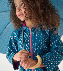 Girls Girls Mini Lightning Bolts Zip-Up Rain Jacket | Hatley Rainwear
