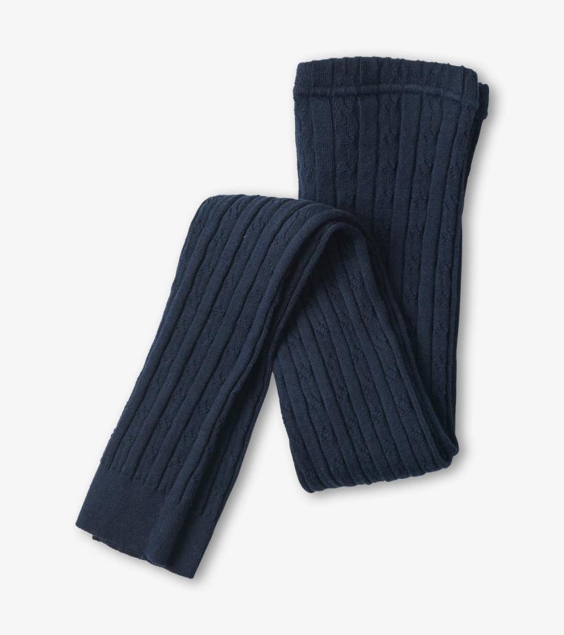 Girls Girls Navy Cable Knit Tights | Hatley Bottoms