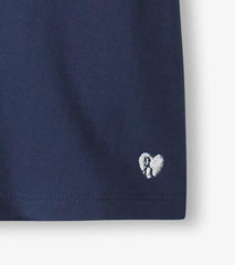 Girls Girls Navy Twisted Sleeve Tee | Hatley Tops
