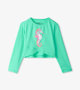 Girls Girls Painted Sea Horse Cross Over Cover-Up | Hatley Swimwear