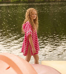Girls Girls Pink Paradise Hooded Cover-Up | Hatley Swimwear