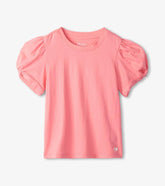 Girls Girls Pink Sachet Twisted Sleeve Tee | Hatley Tops